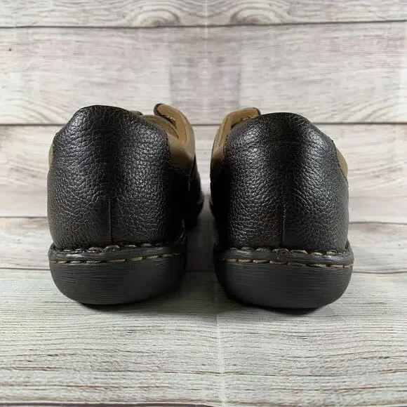 Born Monica Womens Size 8 Oxford Lace Up Shoes Sneakers Tan Brown Leather Walk - Picture 4 of 9